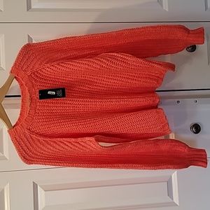 WILD FABLE | Coral Bell-Sleeve Sweater | M
